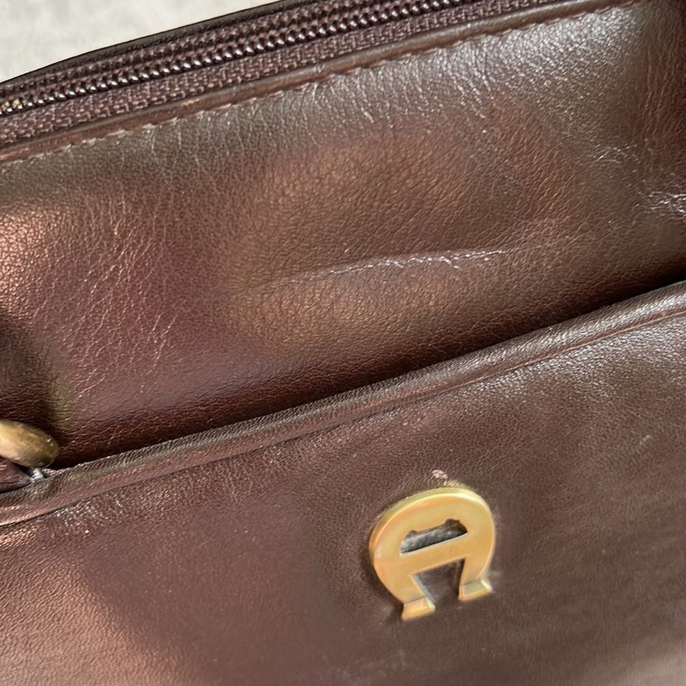 Etienne Aigner Mink Brown Soft Leather Handbag VTG? - Picture 12 of 12